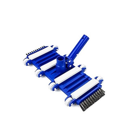 Perfectpitch 15 in. Classic Flexible Weighted In-Ground Swimming Pool Vacuum Head on Wheels with Side Brushes PE23531